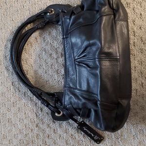 B makowsky black leather satchel.  Magnetic closure. Very soft leather